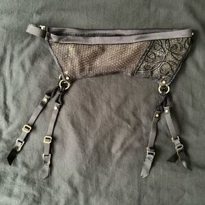 Black Lace Garter Belt